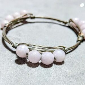 Bourbon and Bowties Silver Plated Wire Wrapped Bracelet